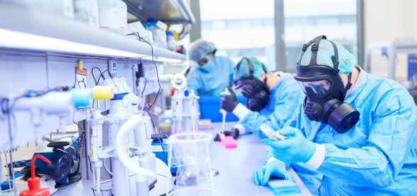 lab experts inside the lab